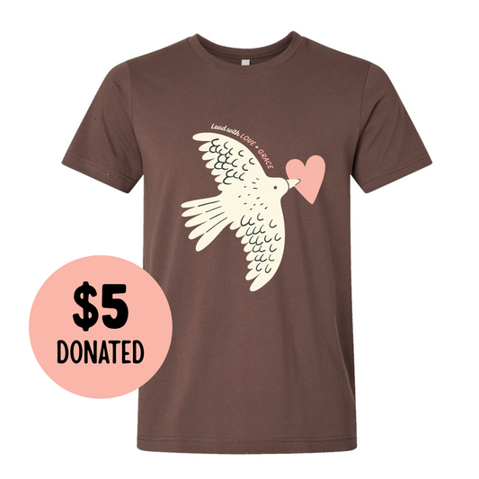 Adult “Lead with Love + Grace" Tee