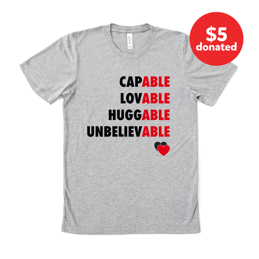 Youth “Capable, Lovable, Huggable, Unbelievable” Tee