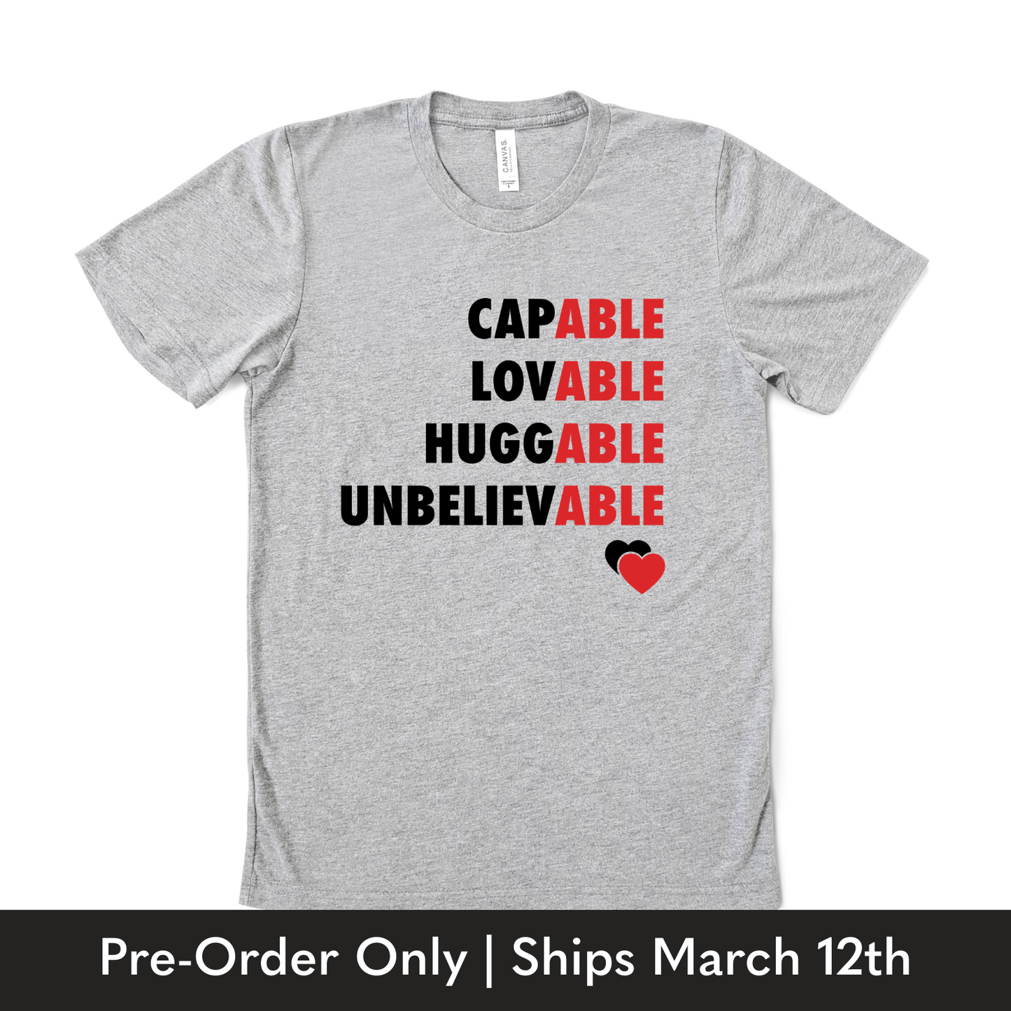Youth “Capable, Lovable, Huggable, Unbelievable” Tee