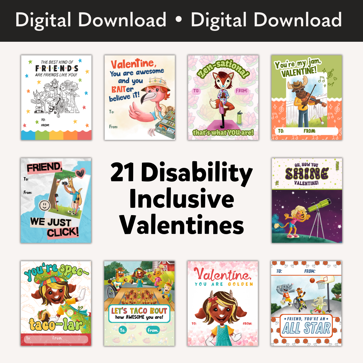 Able Fables® Valentines