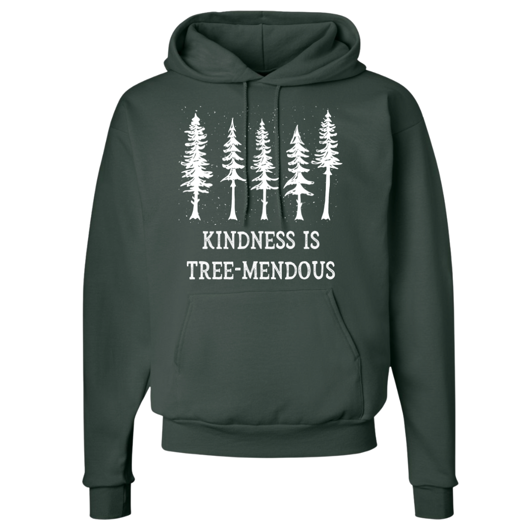 Adult “Kindness is TREE-mendous ” Hoodie Sweatshirt